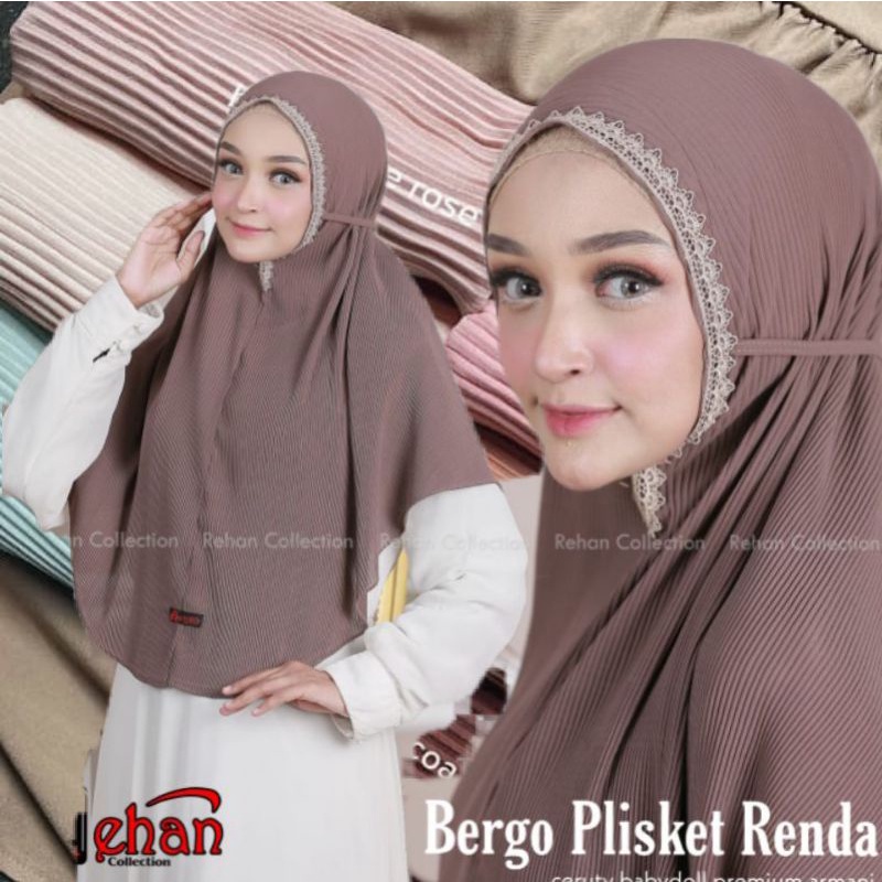 BERGO MARYAM PLISKET LIDI DIAMOND RENDA PREMIUM/BERGO MARYAM PLISKET RENDA TALI