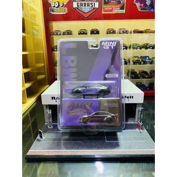 Mini GT No 228 LB Works BMW M4 Purple Green Metallic Mijo Exclusive