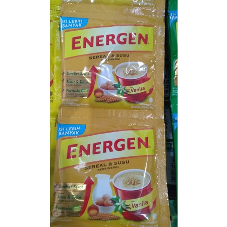 Energen 30/35gr #Rasa# Vanila, Kurma, Jahe, Kacang Ijo, Jagung, Coklat