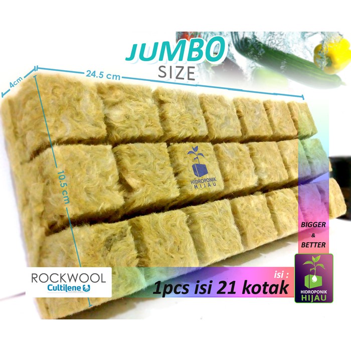

Jual Rockwool Hidroponik Siap Pakai JUMBO Cultilene Diskon