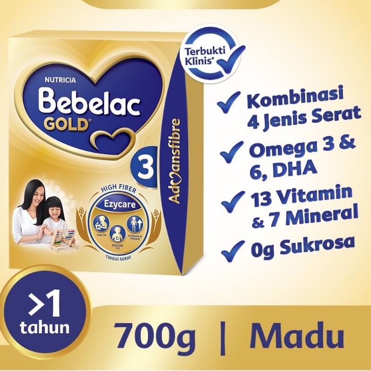 Bebelac Gold 3 700gr Madu / Vanila