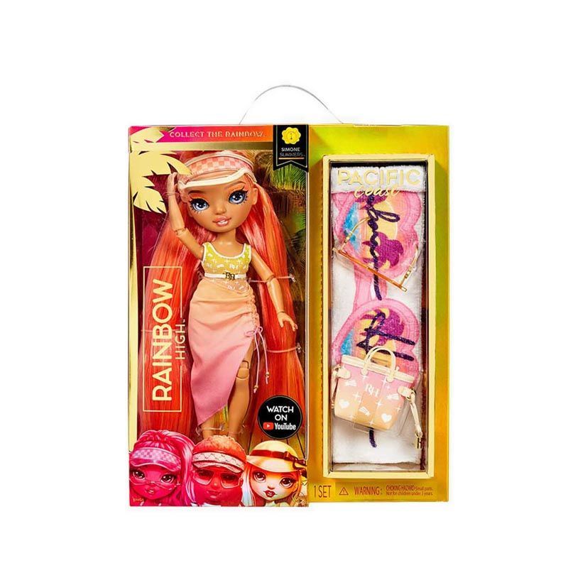 Rainbow High Pacific Coast Fashion Doll Simone Summers Sunrise 578383