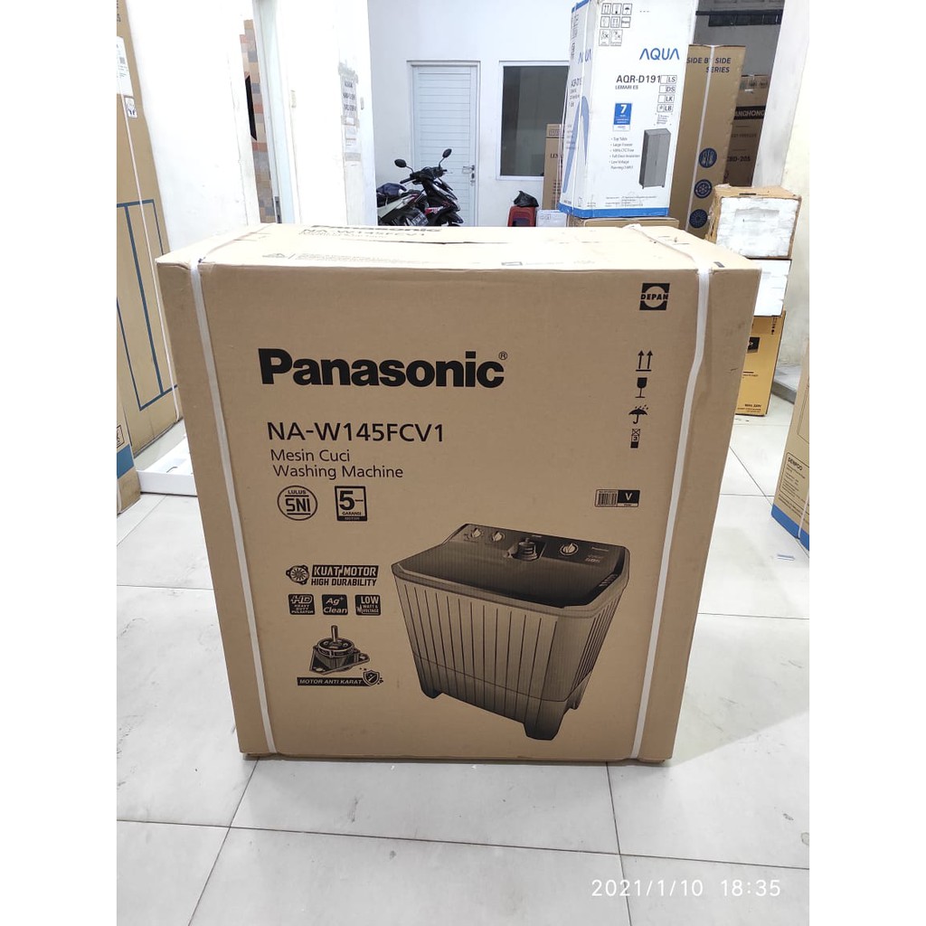 MESIN CUCI PANASONIC NAW 145 FCV1 14KG 2 TABUNG NAW 145 FCV1 LOW WATT