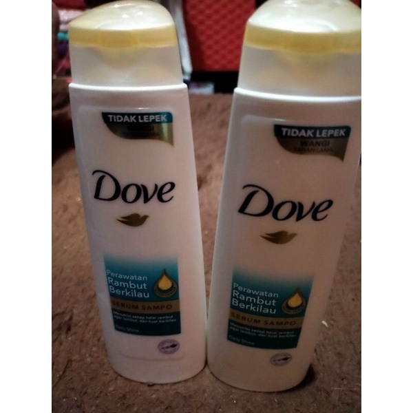 Dove shampoo Rambut berkilau serum sampo 135ml
