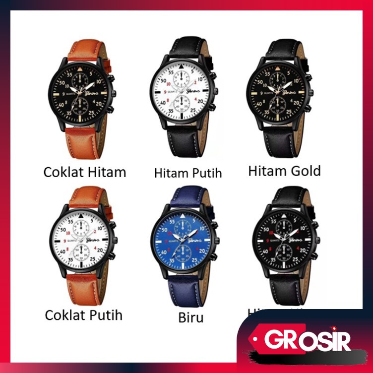 Grosir - J438 Jam Tangan Cowok / Jam Pria / Man Watch / Jam Analog / Jam Quartz / Jam Import