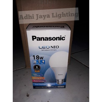 bohlam led Lampu led panasonic 18 watt putih