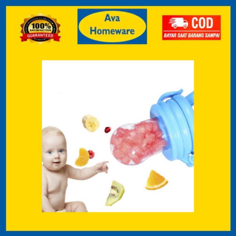 Empeng Dot Buah Untuk Bayi - AC 113 - 0 6 9 Bulan  mpeng kompeng dot buah Baby silikon food cup feed
