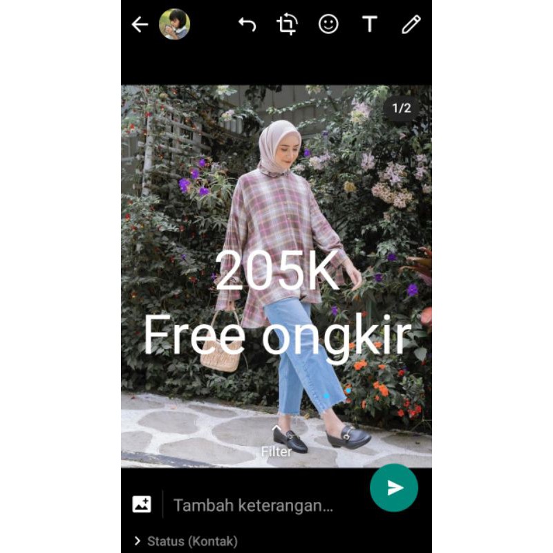 Rumi Flanel Pink Browny