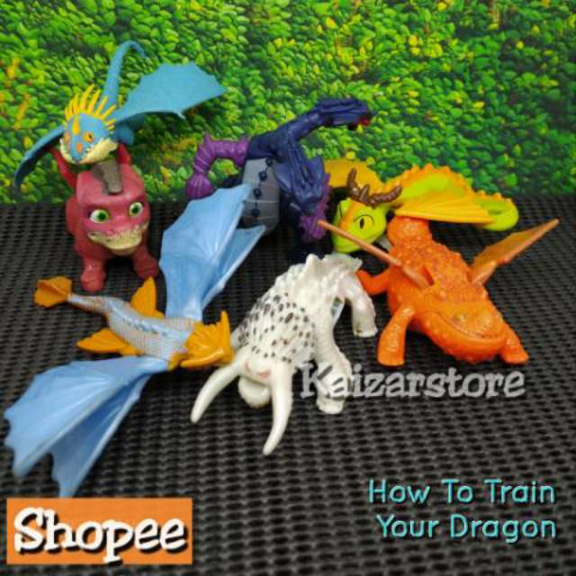 Mainan Action Figure Naga How to Train Your Dragon Happy Meals McDonalds mcd Preloved rare second