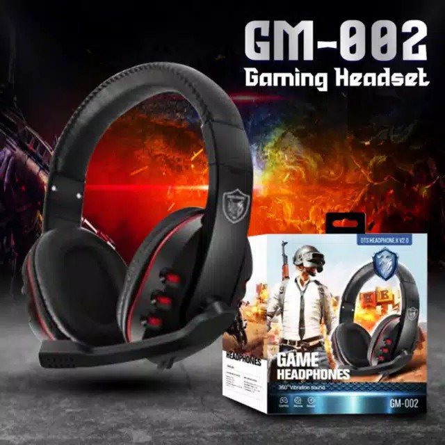 Headphone Gaming Headhset Gaming PUBG Mobil Legend Plus Mic &amp; Volume