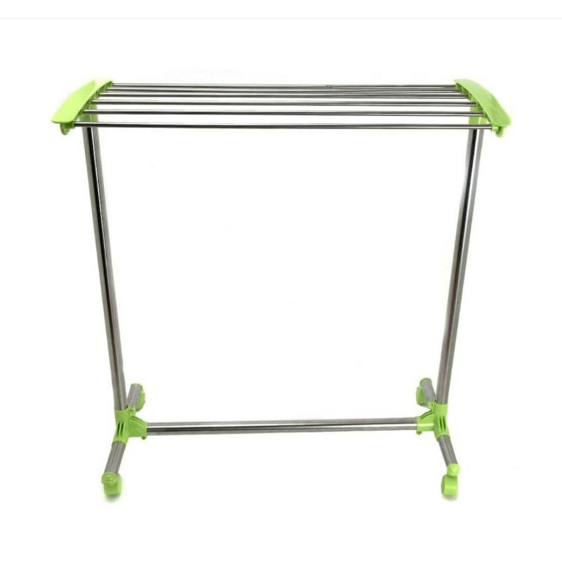 KRISBOW JEMURAN HANDUK/BAJU HIJAU/ACE TOWEL RACK LIGHT GREEN/ACE JEMURAN PAKAIAN DAN HANDUK 6 PIPA