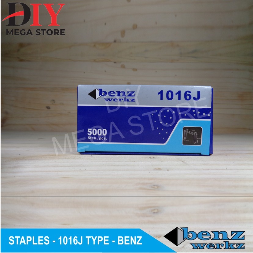 

Isi stapler 1016J benz werkz staples tembak angin 5000 pcs isi staples Staples 1016J Benz Werkz Staples Nail J Series - Untuk Staples Jok Motor / Mobil, Sofa, Furniture, Kardus, Kayu dll isi 5000 Pcs DAN Kodenki isi staples tembak (angin) 1016J refill