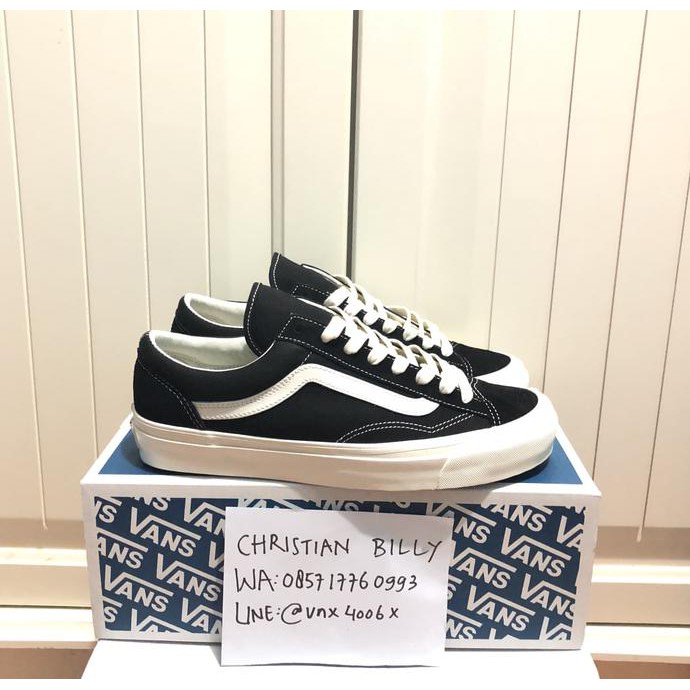 Kualitas Terbaik VANS VAULT STYLE 36 OG LX BLACK MARSHMALLOW ORIGINAL DISKON