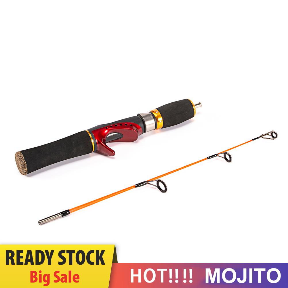 Joran Pancing Teleskopis 2 Bagian Bahan Fiber Glass Panjang 52cm Untuk Memancing Di Es