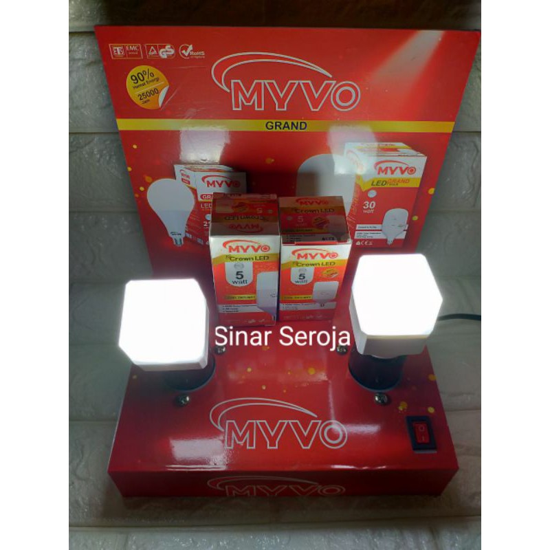 Lampu LED MYVO CROWN 5 Watt MURAH Garansi 1 Tahun