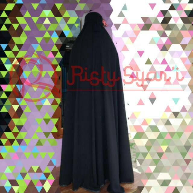 Flour khimar jetblack bonanza