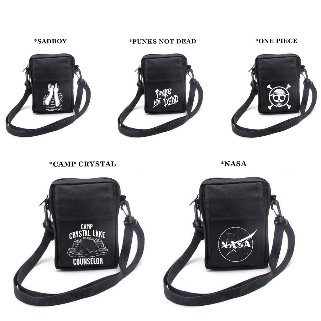 Tas Selempang Unisex Pria Wanita Kecil Mini