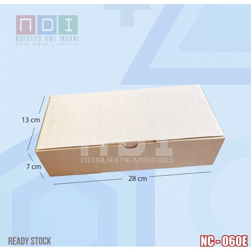 

DUS BOX CORRUGATED 1 PAK (ISI 20pcs) Uk. 28x13x7cm