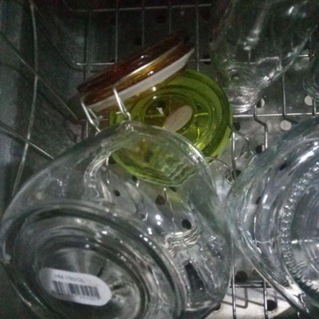 Toples Kaca Hermetico Warna / Toples Madu Storage Jar Hm 750 Gl Tutup Warna Warni (per Biji)