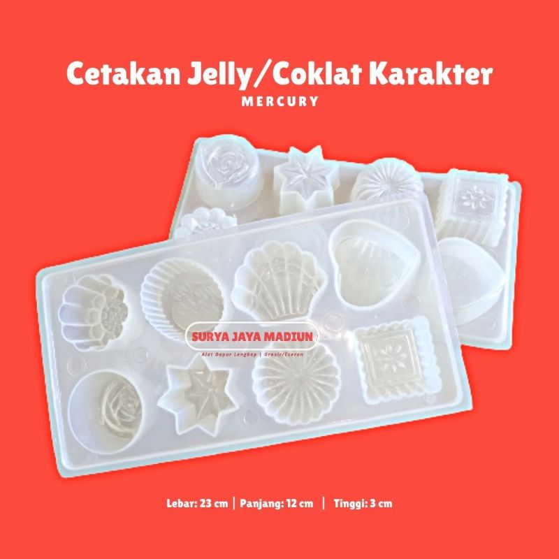 Cetakan Jelly Agar Coklat Karakter