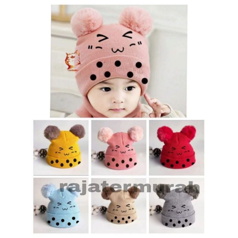 Topi Bayi BOBA SMILE New 0-3Thn