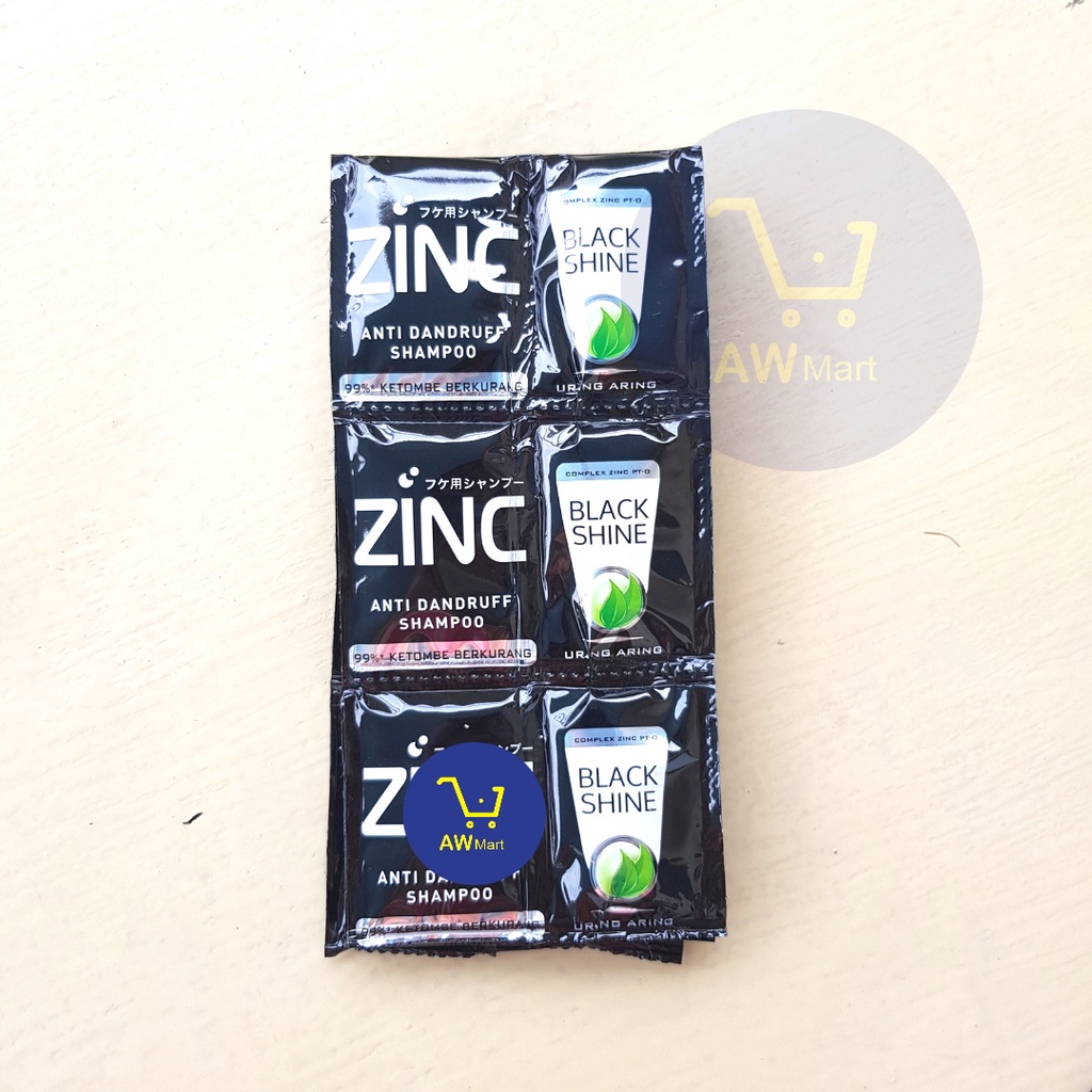 SHAMPOO ZINC SACHET 10 ML 1 RENTENG 12 SACHET 24 PCS - ALL VARIAN