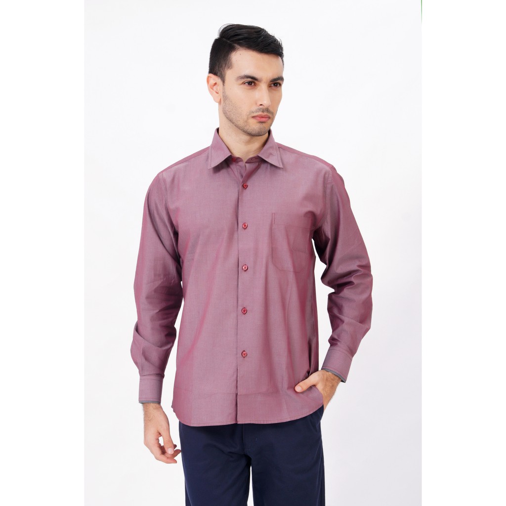 Kemeja Lengan Panjang Polos 0318 ARAMIS