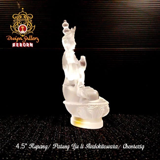 4.5&quot; Rupang/ Patung Liu li Avalokitesvara/ Chenrezig