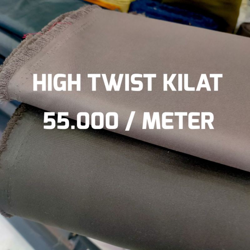 [POLRI] Bahan Kain High Twist Kilat Seragam Polisi | Satpam [Per 10 cm]