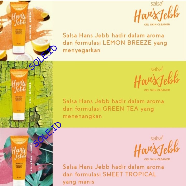 SALSA Hans Jebb Gel Skin Cleaner 110gr [perontok daki dan ketiak]