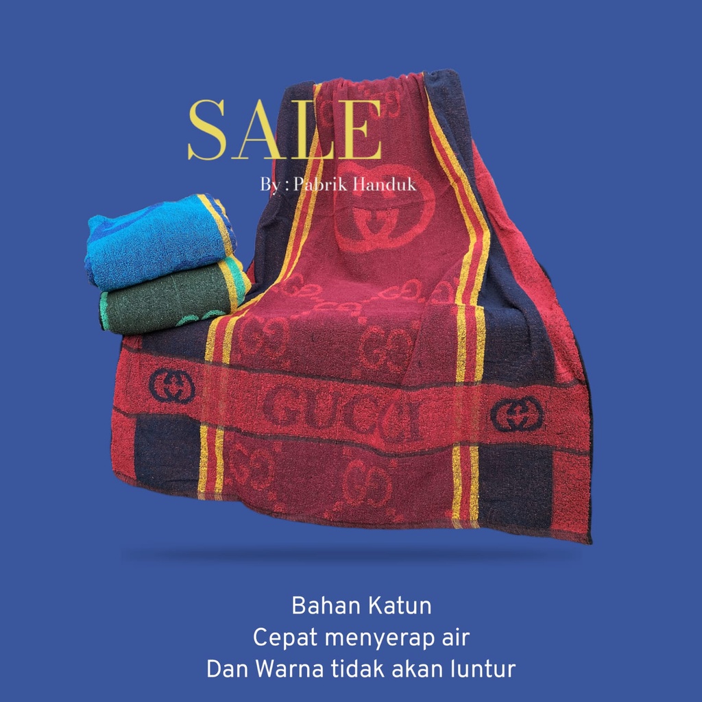 Handuk MANDI Gucci Jumbo 80x150 - Handuk Mandi Dewasa - Handuk Tebal - Handuk Murah - Handuk Gucci /