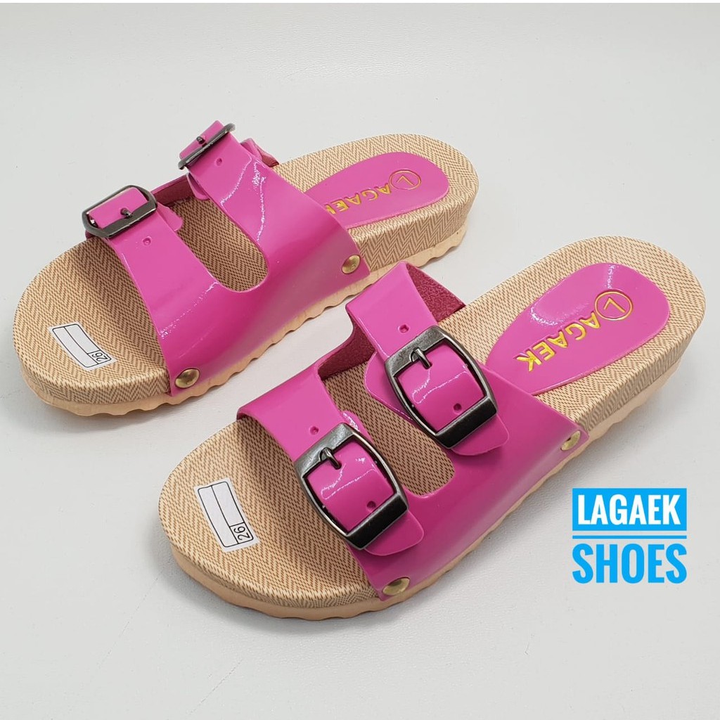  Sendal  Anak  Perempuan Karet Size 26 35 PINK  Sandal  