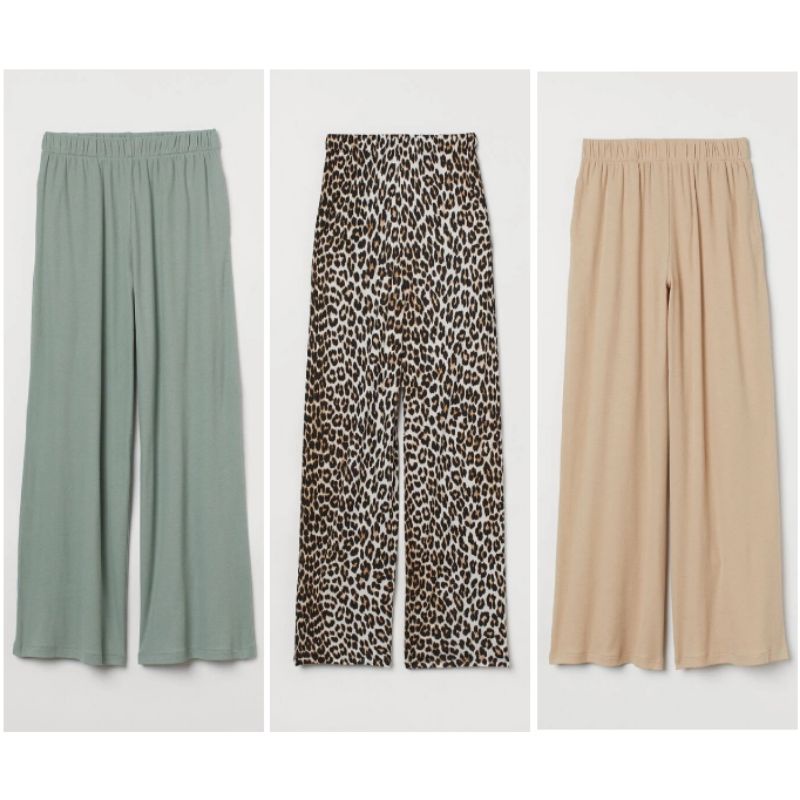 KULOT PANTS H&M | Wide Jersey Trousers