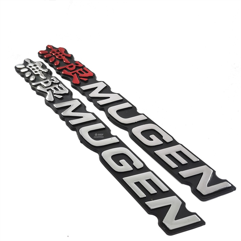 1pc Stiker Emblem Logo MUGEN Bahan ABS Untuk Dekorasi Mobil HONDA MUGEN