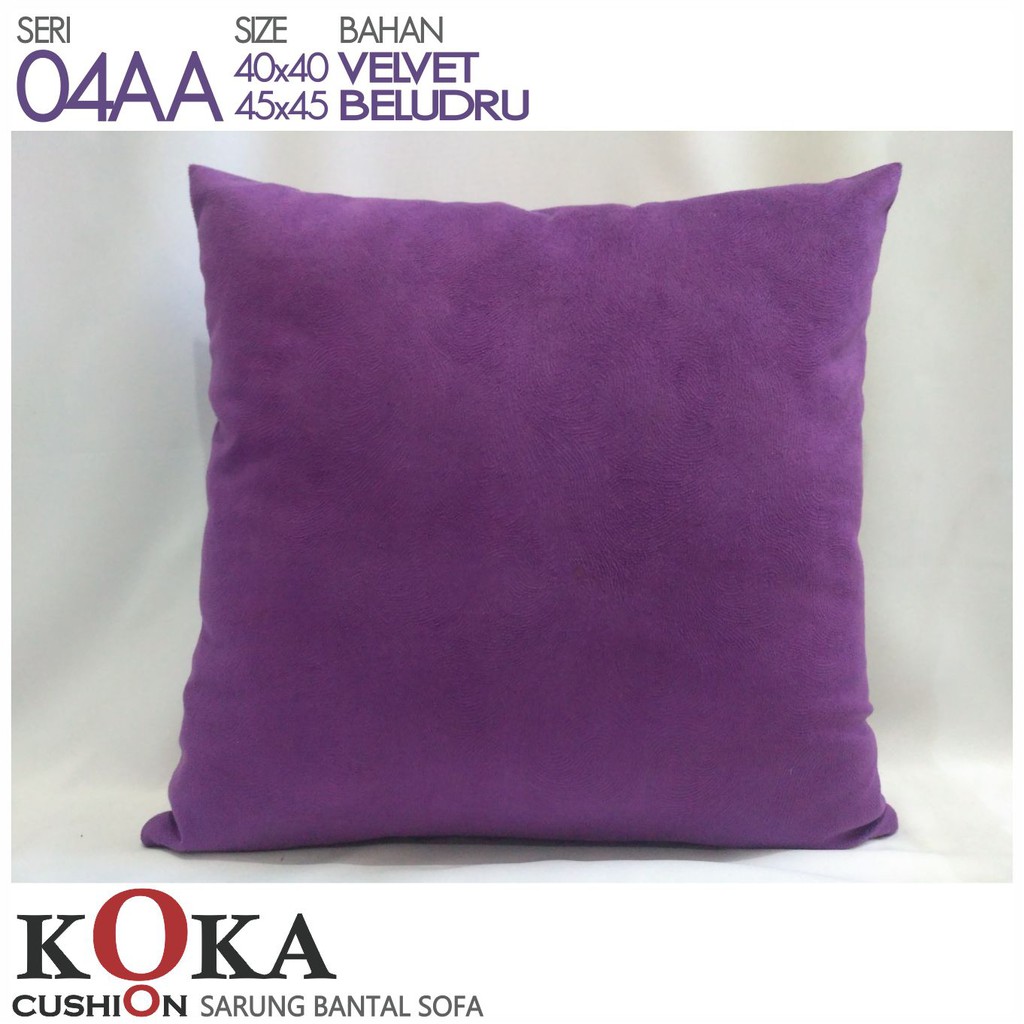 Sarung Bantal Sofa Kursi Cushion 30x30 35x35 40x40 45x45 Beludru Polos 04aa Harga Per Pcs Shopee Indonesia