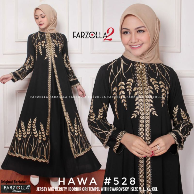 Abaya Hitam - Abaya Bordir - Abaya Turkey - Gamis Hawa orginal