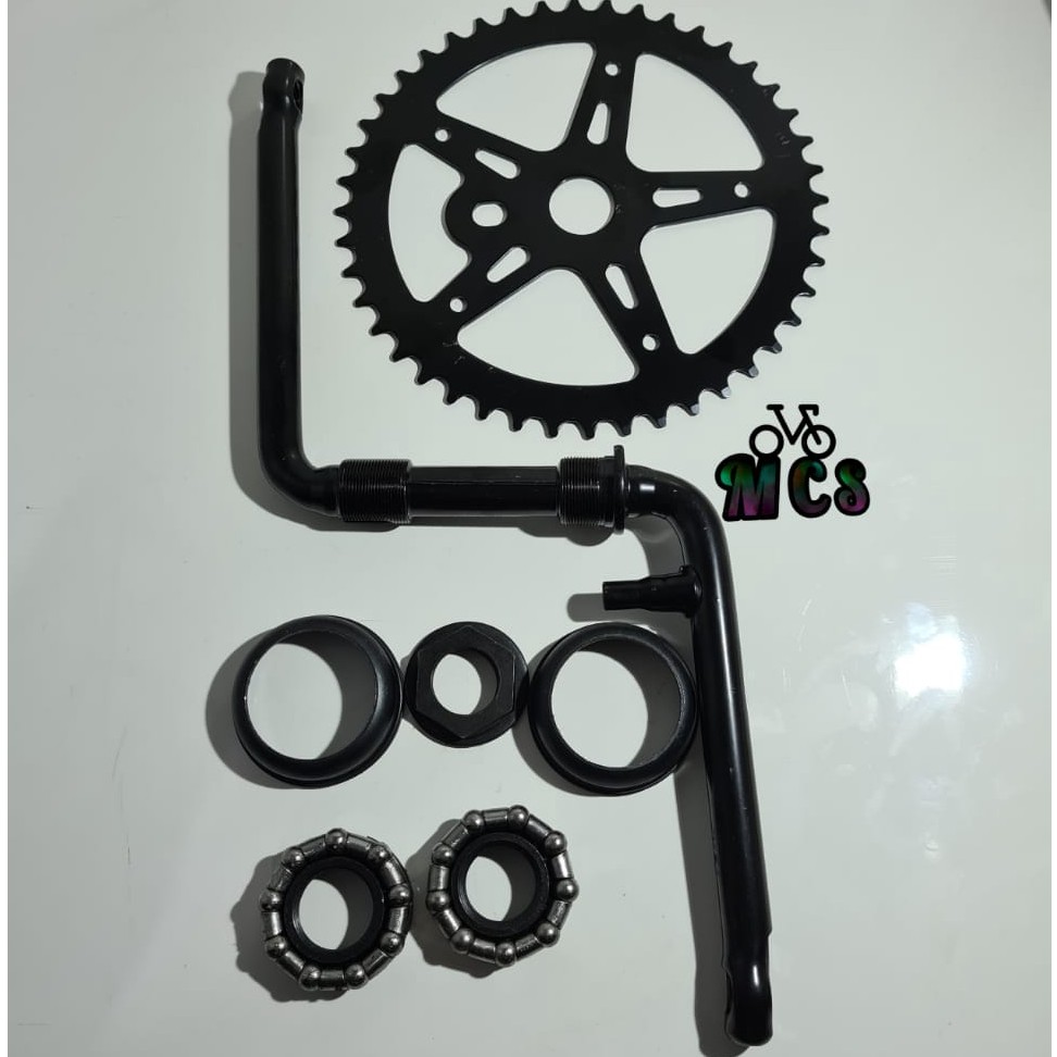 1Set Crank/Piringan Sepeda BMX 20inc