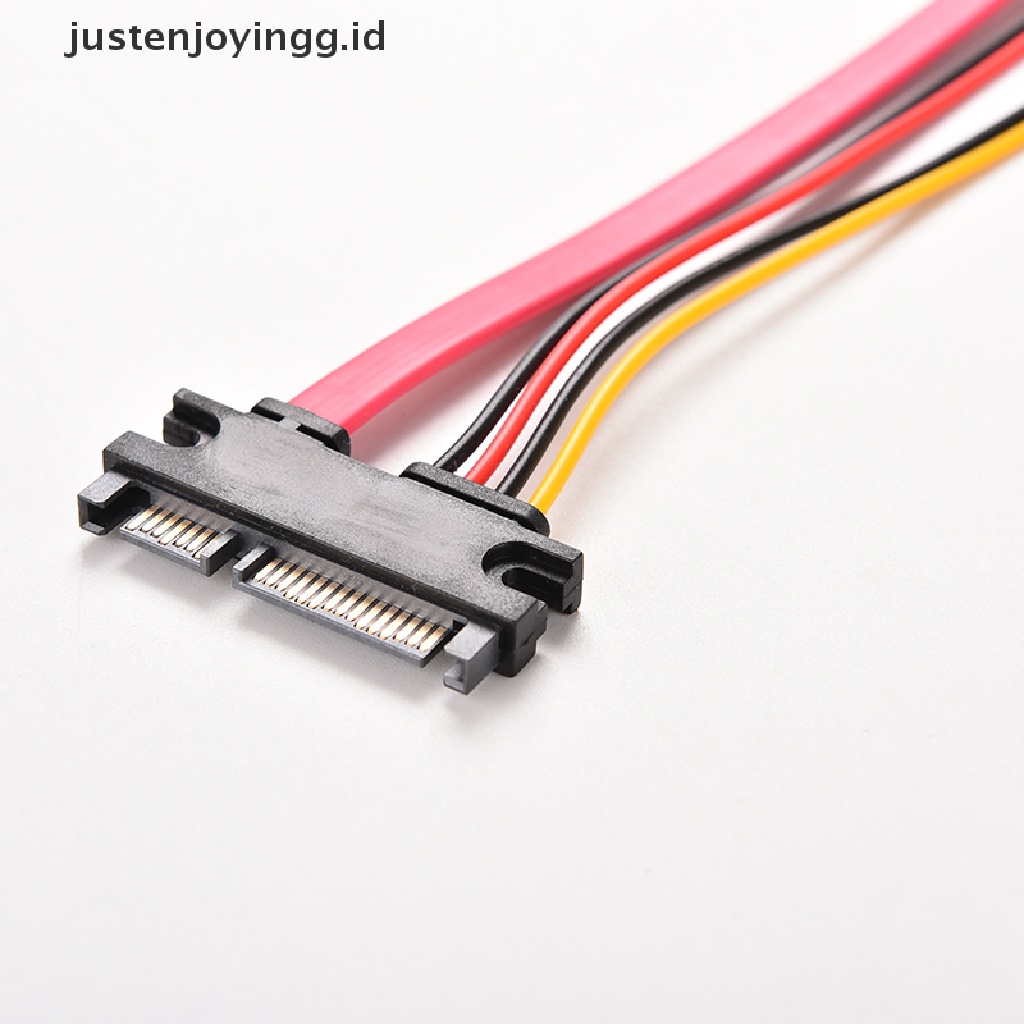 / / Justenjoyingg.id / 12inci Kabel Extension Male Ke Female 7 + 15 Pin SATA Untuk Hardisk HDD