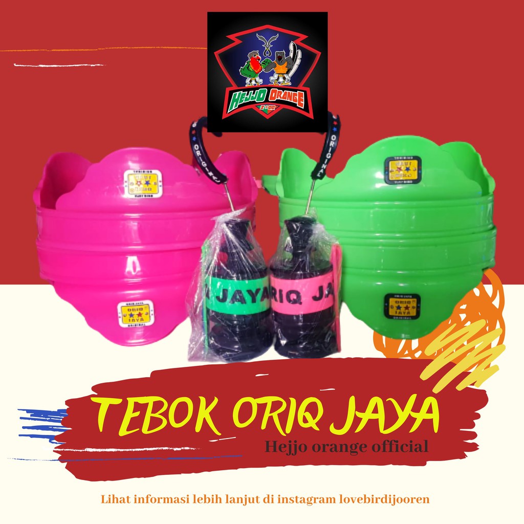 TEBOK SANGKAR LOVEBIRD PVC ORIQ JAYA (MURMER)