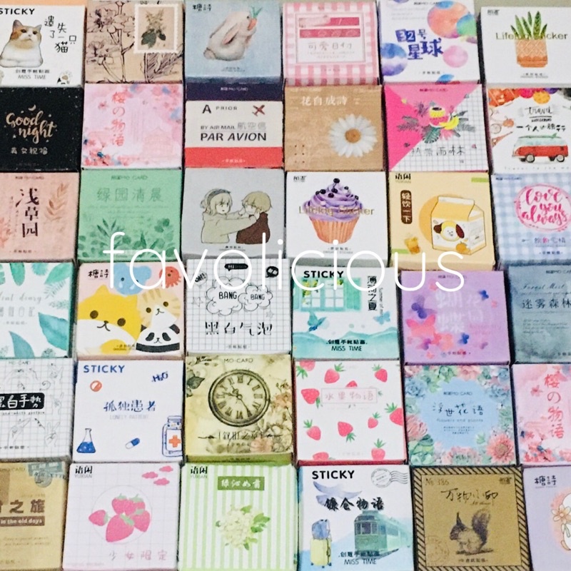 

Stiker sticker mini scrapbook untuk Scrab book 40pcs