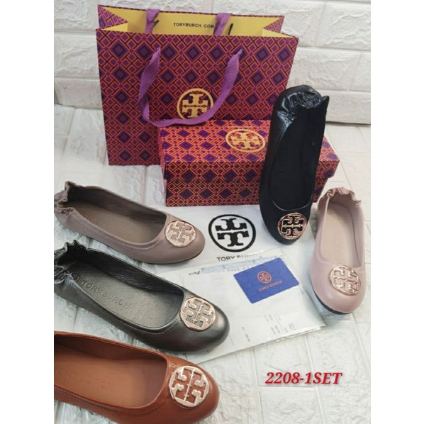 Flat shoes TB Full set Kode 2208-1 Bawaan Fulset,Paperbag dan dustbag (Order wajib upsize)