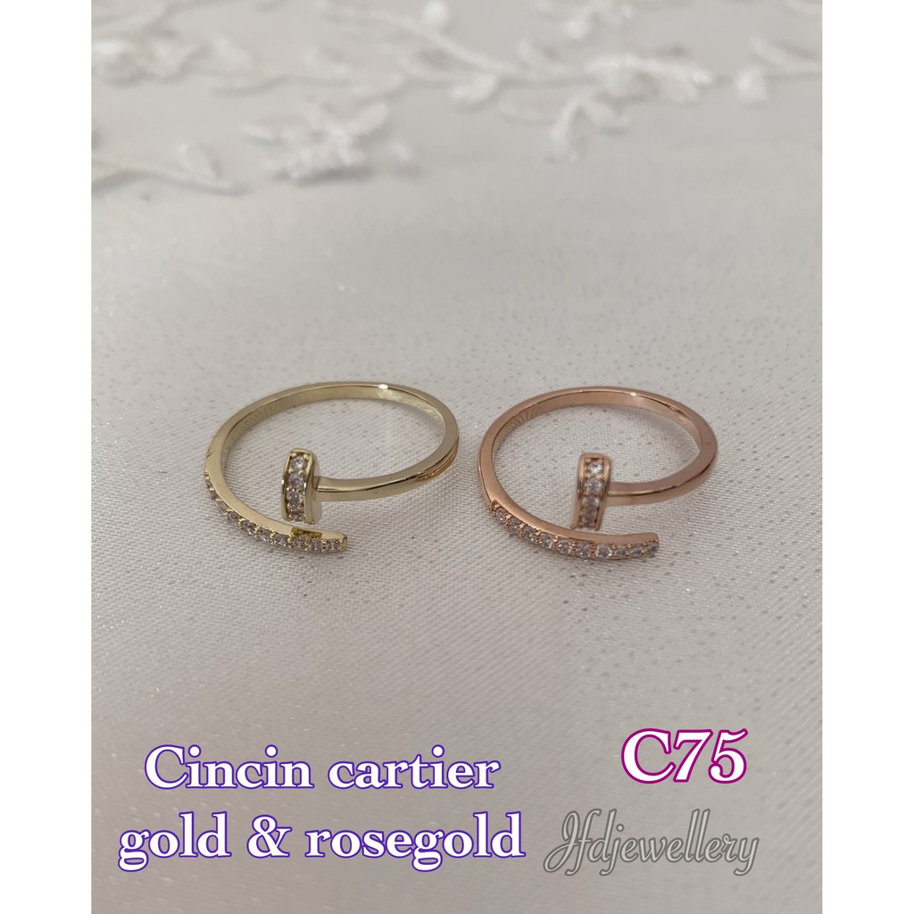 Cincin Titanium cincin korea Cincin cartier paku Size 16,17 - C75