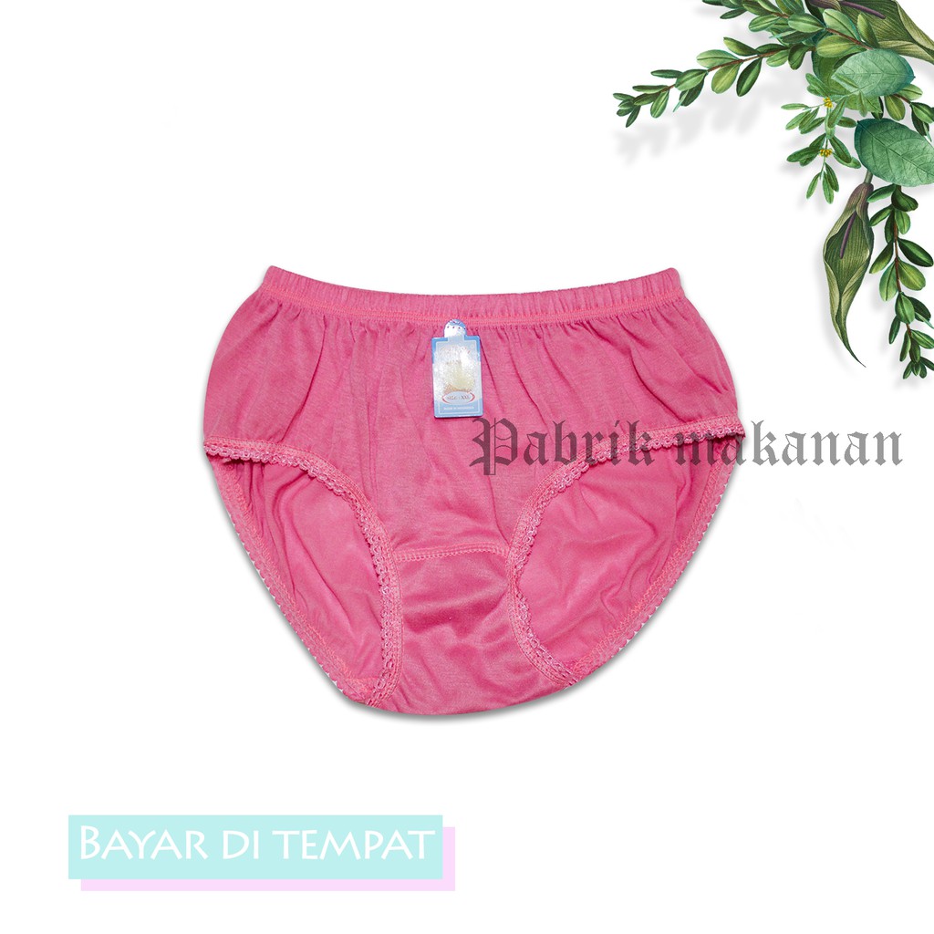 CD CELANA DALAM WANITA MURAH MOTIF POLOS BAHAN KATUN WARNA DIKIRIM RANDOM