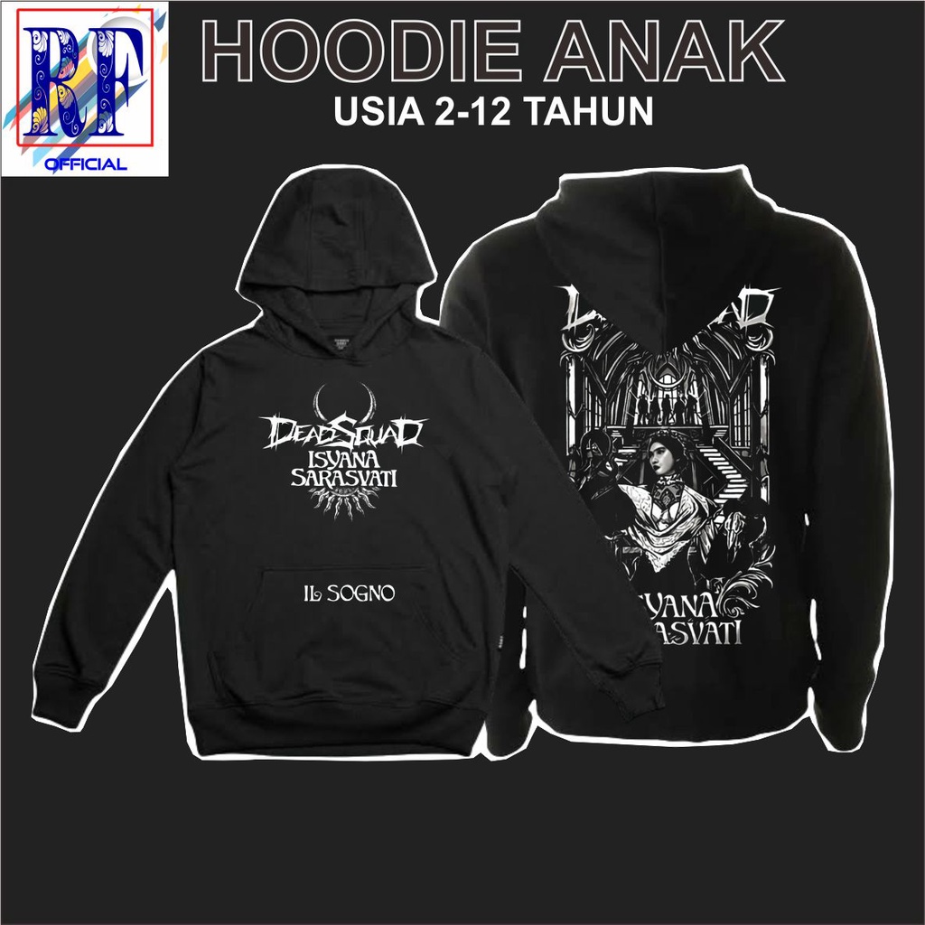 Hoodie Anak DEADSQUAD X ISYANA SARASVATI LIMITED EDITION Band Deadsquad NEW DESIGN | PREMIUM EDITION