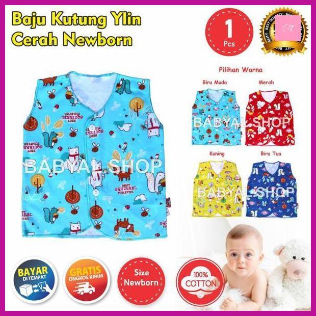 Baju Bayi Newborn Kutung Y-Lin Warna Motif