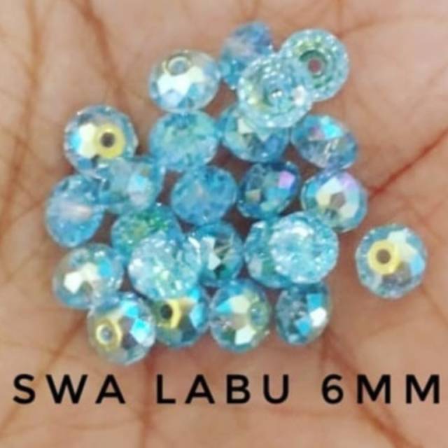 CRYSTAL SWAROVSKI LABU 6MM ORIGINAL AUSTRIA