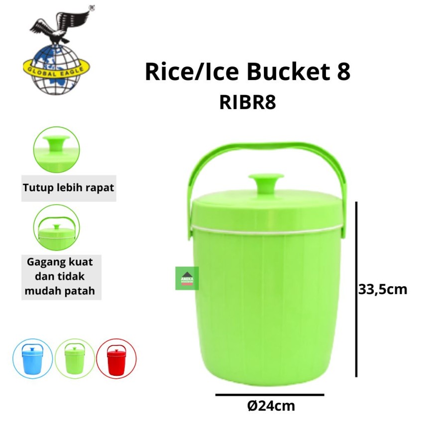 Ice Bucket Termos Nasi 8 Global Eagle - RIBR8