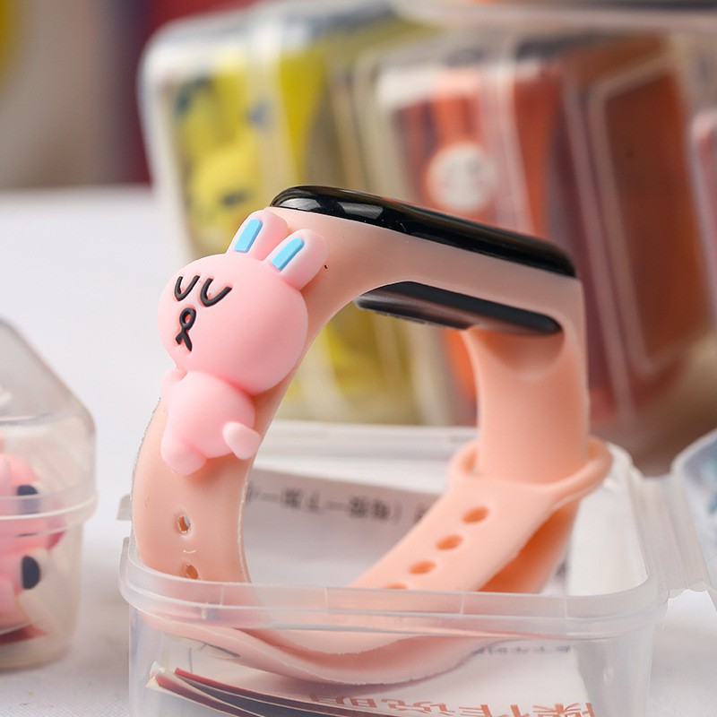 MIKADO - JT127 JAM TANGAN LED TAHAN AIR IP68 JAM TANGAN WANITA LED JAM WANITA JAM KARAKTER JAM LED-Pink Cony