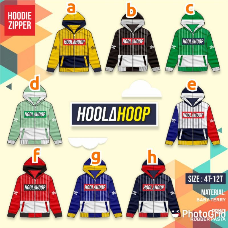 SALE RANDOM MOTIF Jaket Anak Hoddie 4_12 Thn