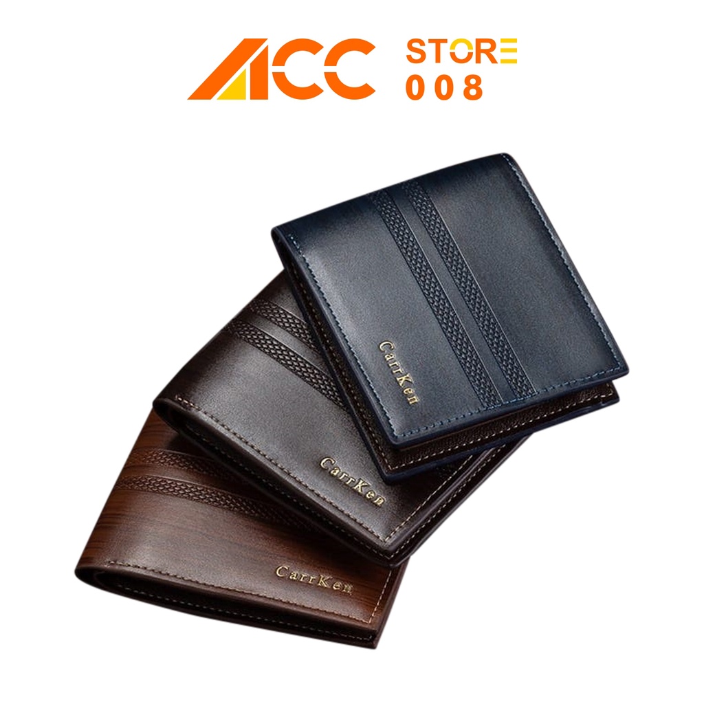 Dompet Kulit Petak Pria WANITA BS22 Elegan Wallet ACC